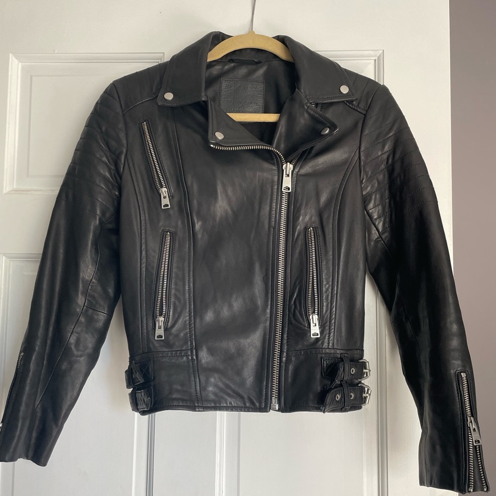 All saints women’s 4 leather jacket *excellent condition*